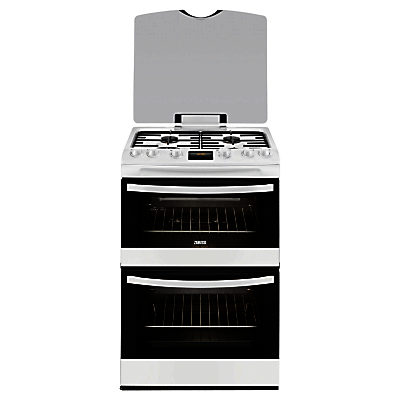 Zanussi ZCG63200WA Gas Cooker, White Zanussi ZCG63200WA Gas Cooker, White